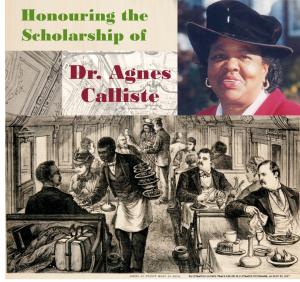 Honouring Dr. Agnes Calliste